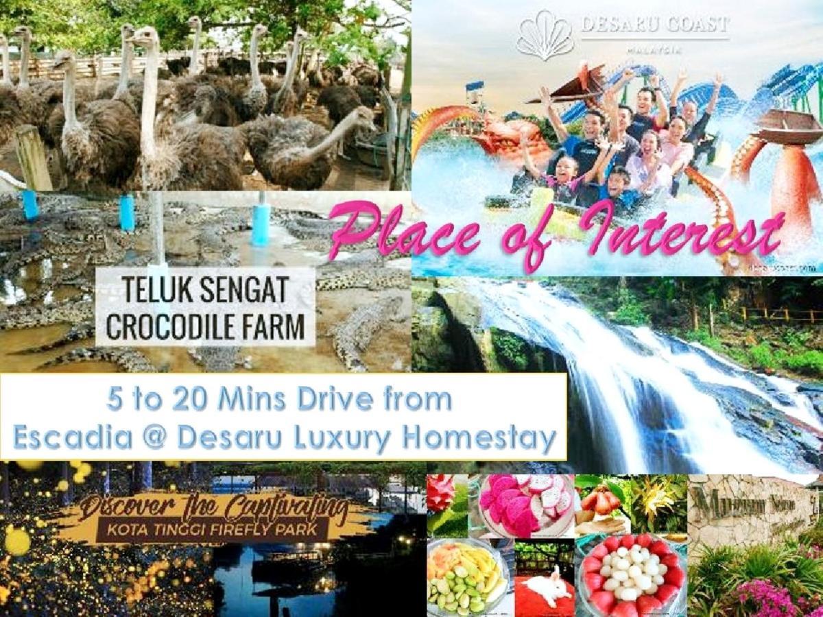 Desaru Cosy Homestay - Near Waterpark, Beach, Rapid -Wifi, Tvbox, Steamboat, Bbq Available Eksteriør bilde